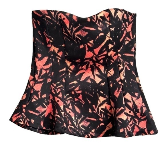 Lily Morgan Strapless Peplum Top Sweetheart Tube Top - Small‎ - Picture 1 of 8
